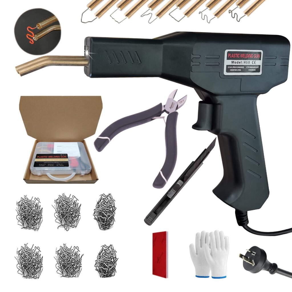 Acesum Plastic Welder, Plastic Welder Gun, Plastic Welder Kit with 600PCS Staples, Bumper Repair Kit,
